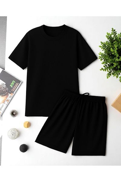 uyguntarz Unisex Απολύτως Όχι. Σετ σορτς μπλουζάκι με σχέδιο