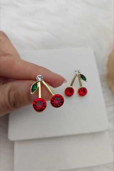KYOLA DESİGN Cherry Gold Earrings