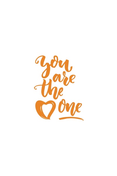 Reysa Tasarım ملصق You Are The Pne مقاس 17x17 سم برتقالي