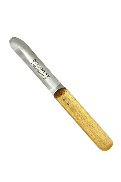 Genel Markalar Oval Ahşap Saplı Patlıcan & Kabak Yöresel Sebze Oyma Bıçağı