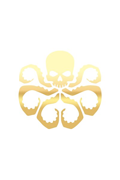 Reysa Tasarım ملصق الأخطبوط مقاس 17×17 سم ذهبي