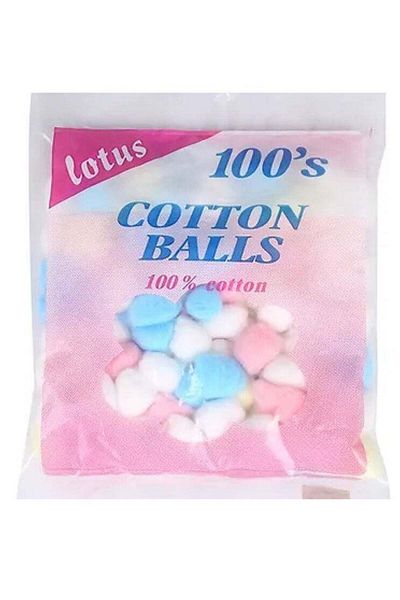 Lotus 100% Pure Cotton Ball - 100 Pcs