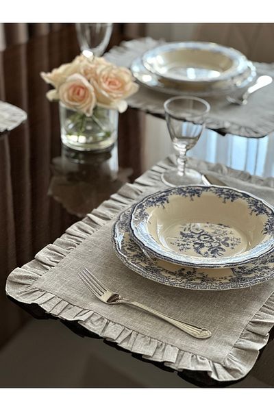LUFA HOME Frilly American Service 4 Pcs