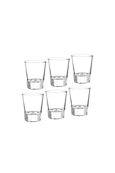 Dania Set of 6 Clear Glasses for Events and Welcome Drinks 7.5 cm