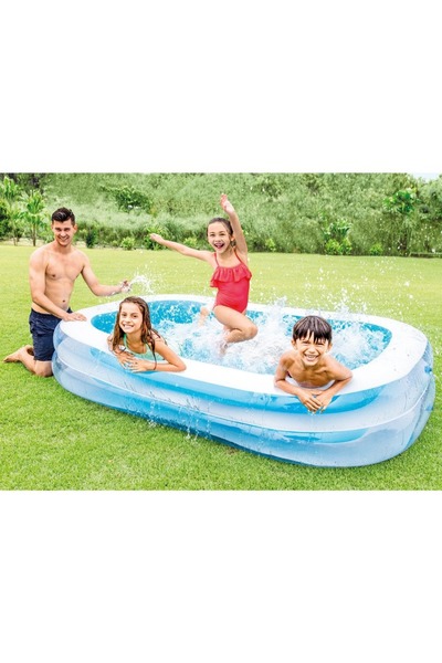 Intex Swim Center Family Pool – 2.62m x 1.75m x 56cm (103" x 69" x 22")