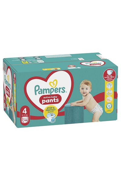 Pampers Scutece-Chilotel Pampers Active Baby Pants Mega Box Marimea 4, 9kg-15kg, 108 buc