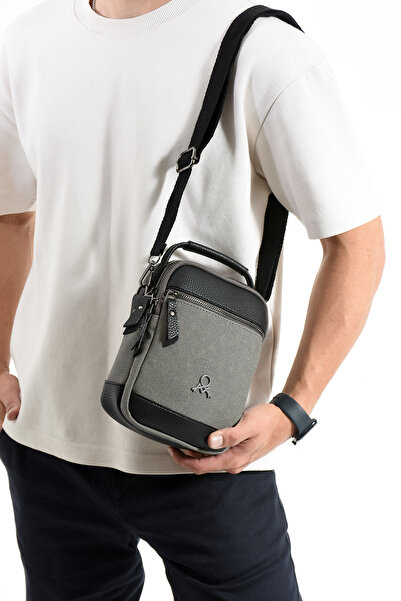 KASVA DERİ 3 Compartment Zippered Adjustable 1st Quality Cross Strap Waterproof Shoulder Bag