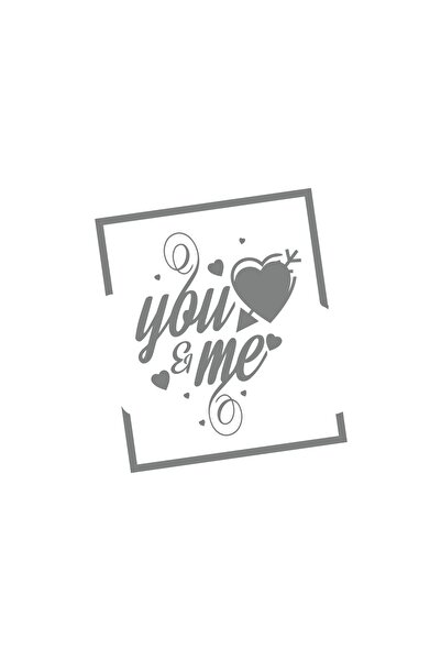 Reysa Tasarım Yo and Me Sticker 17X17 cm Gray