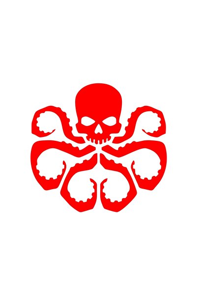 Reysa Tasarım Octopus Sticker 17X17 cm Red
