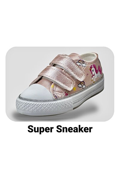 JOJO KIDS Girl's Unicorn Light Sneakers, Orthopedic Velcro Sneaker