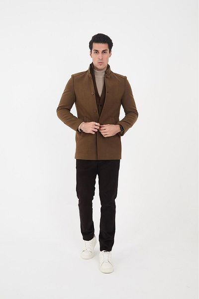 LEBS Ezel Men's Shawl Collar Coat