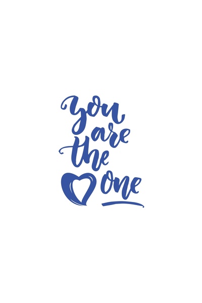 Reysa Tasarım ملصق You Are The Pne مقاس 17x17 سم أزرق