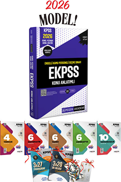 Pegem Akademi Yayıncılık 2026 EKPSS Pegem Akademi Konu Anlatımlı Tüm Dersler ...