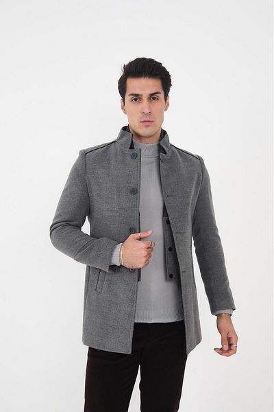 LEBS Ezel Men's Shawl Collar Coat