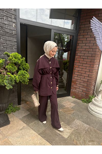 BEFABOUTİQUE Design Gold Button Tie Suit