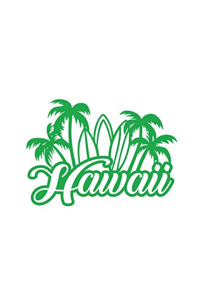 Reysa Tasarım ملصق هاواي 17x17 سم أخضر