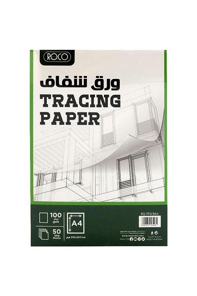 Roco Tracing Paper 100gsm Clear A4 50 Sheets