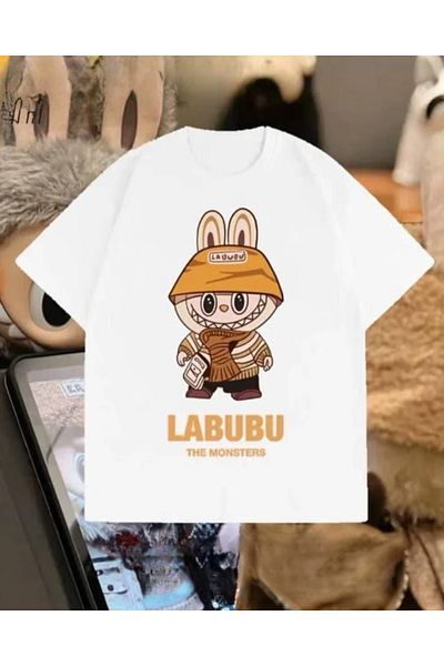 Touz Moda Tricou oversized unisex cu design Labubu Kids
