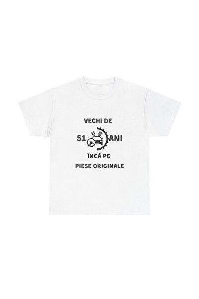 OEM Tricou personalizat barbati, negru, 51 ani si inca pe piese originale pen...