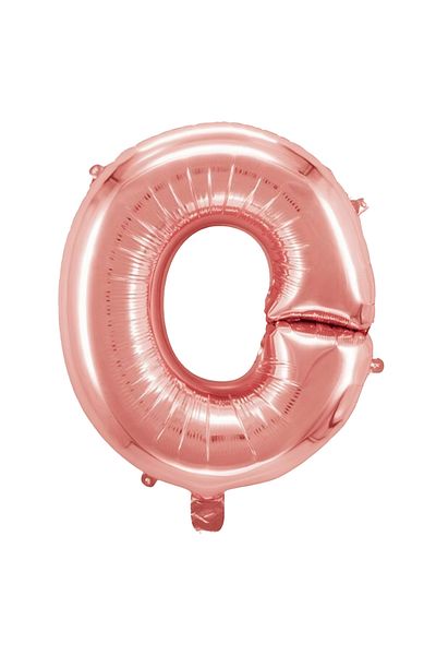 Teno Balloon in the shape of the letter O Teno®, foil, rose gold, 40 cm