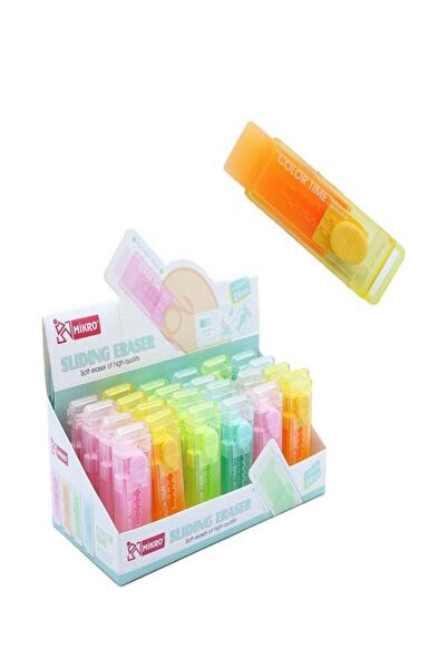 Mikro E2378C SLlıdıng Ereser Pvc Silgi (4 ADET)
