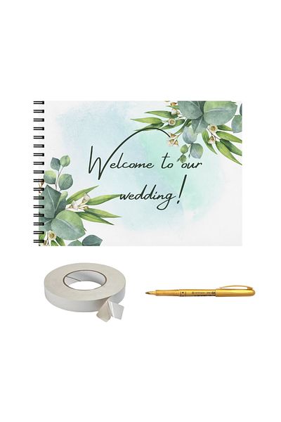 OEM Album foto / Guestbook aniversare, La multi ani, format A4 landscape, pix inclus, 25 pagini