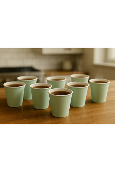 PARLAPACK KARTON BARDAK 8 OZ 50'Lİ KAHVE ÇAY KAĞIT BARDAK