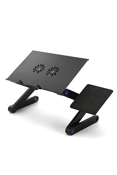Teno Masuta pentru Laptop 2 in 1 Teno®, reglabila pe inaltime, multifunctionala, 42 x 26 cm, negru
