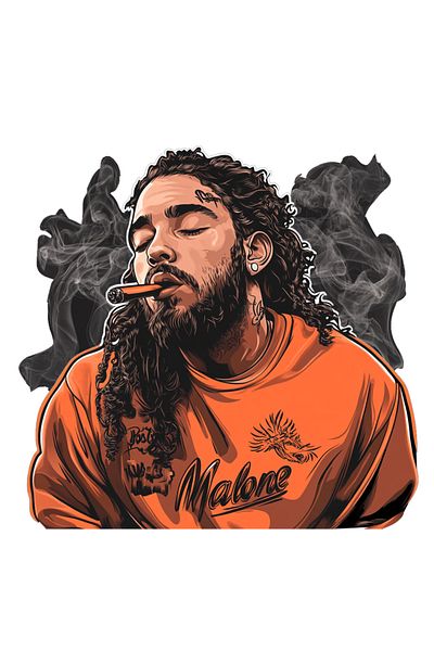 OEM Stickere UV DTF Hip Hop Music Artist Vibes, 10x10 cm, 2 bucati