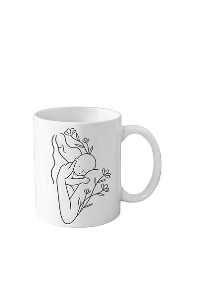 OEM Cana personalizata pentru mama (viitoare mamici) alba, 330 ml