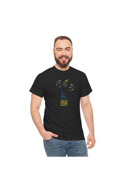 OEM Tricou barbati, negru, tematica Johnny Bravo (desene animate vintage), marimea S