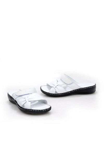 Papuçcity Ldr 03350 Women's Orthopedic Women's Leather Slippers