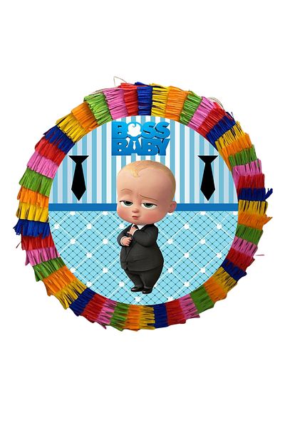 OEM Party pinata, 35 cm, multicolor, Baby Boss model + 3/4 year old Birthday T-shirt