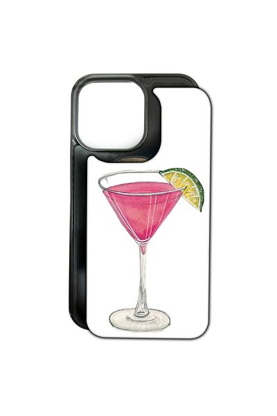 MagChange Husă de telefon pentru iPhone 13 Pro Max, spate interschimbabil, farfurie Cocktail Please