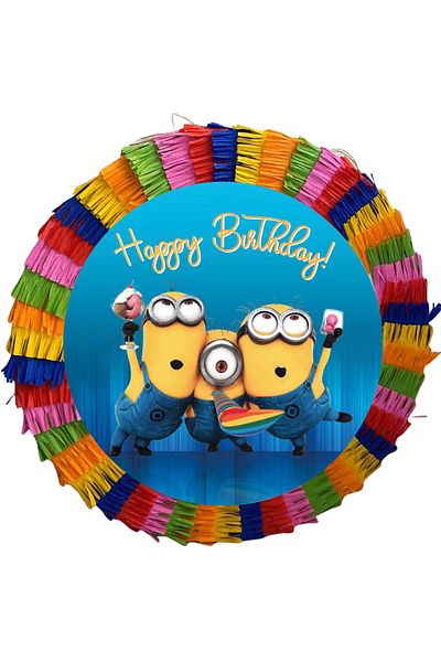 OEM Party pinata, 35 cm, multi-colored, Minions model, filled with toys for 15 children