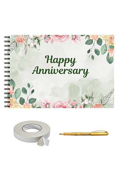 OEM Guestbook zi de nastere, Happy Birthday, 25 file interioare, A4 lanscape,...