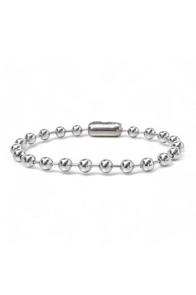 AKSESUARIM 6mm Steel Ball Chain Bracelet