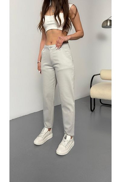 BİKELİFE Damen-Mom-Hose aus Lycra/Stretch mit hoher Taille