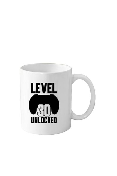 OEM Funny ceramic mug 30th Anniversary, white, 330 ml, Gamer model