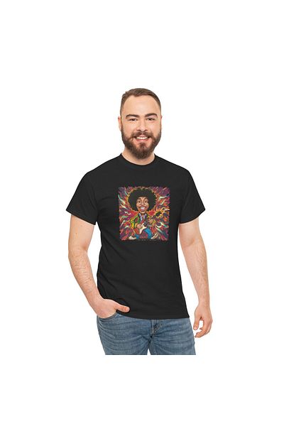 OEM Tricou personalizat Music, negru, Jimi Hendrix, pasionatii de muzica, marimea M