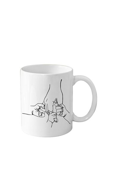 OEM Cana din ceramica haioasa, pentru tata cu 3 copii, Super Dad, Hero, 330 ml, alba