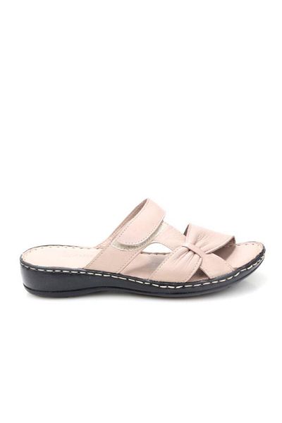 Papuçcity Ldr 03350 Women's Orthopedic Women's Leather Slippers