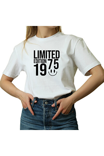 OEM Tricou aniversare 50 ani alb, cu mesaj haios, bumbac, Limited Edition 197...