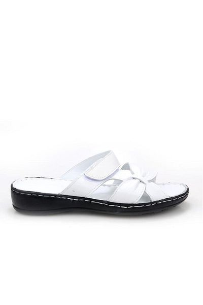 Papuçcity Ldr 03350 Women's Orthopedic Women's Leather Slippers