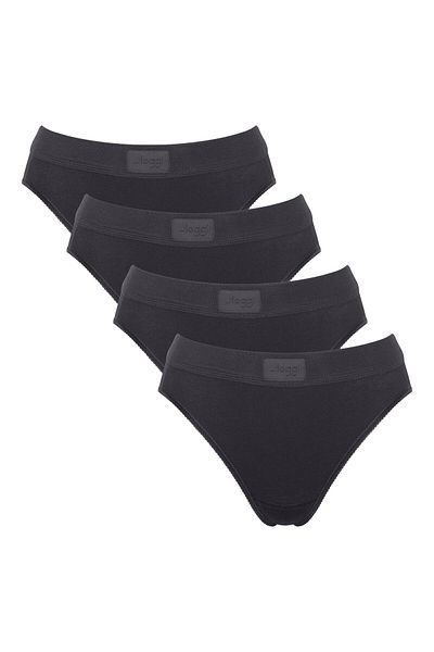SLOGGI Damen Slips, 4er Pack - Double Comfort Tai 4P, Unterhose, Stretch-Baumwolle