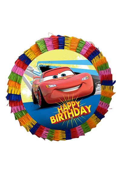 OEM Party pinata, 35 cm, multicolor, Disney Cars model, children's birthday gift