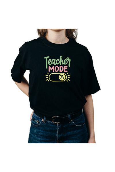 OEM Tricou personalizat pentru invatatoare/profesoare, cu mesaj amuzant, negru