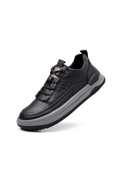 AyShop Pantofi de bărbați din piele, respirabil, cu talpă moale