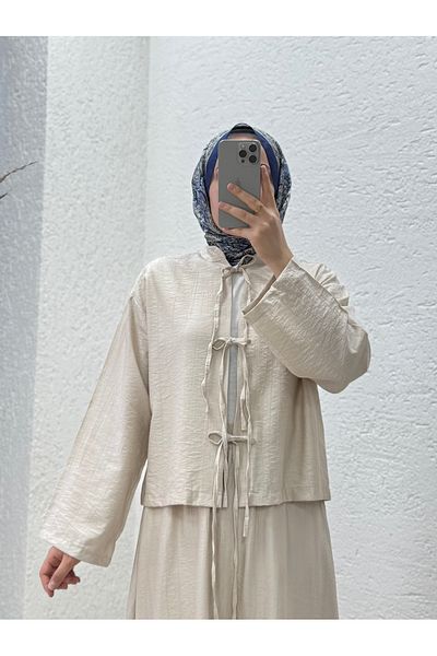 Mihra Sorelle Μπροστινό κορδόνι με υφασμάτινη φούστα φράουλα-MF530 Stone
