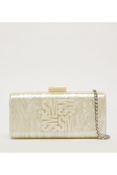 Steve Madden Blilla Cream Clutch For Women